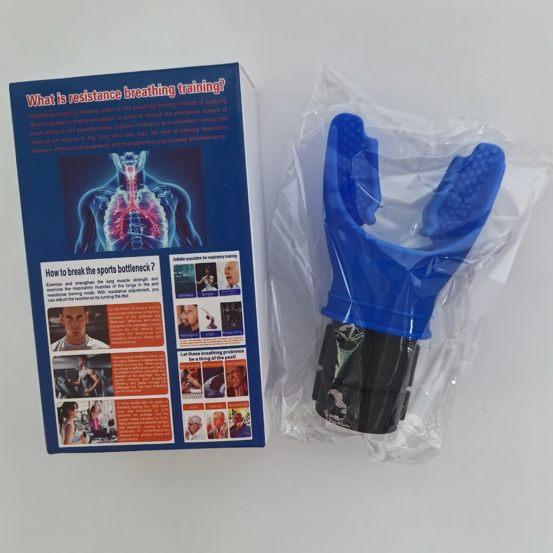 Portable breathing trainer