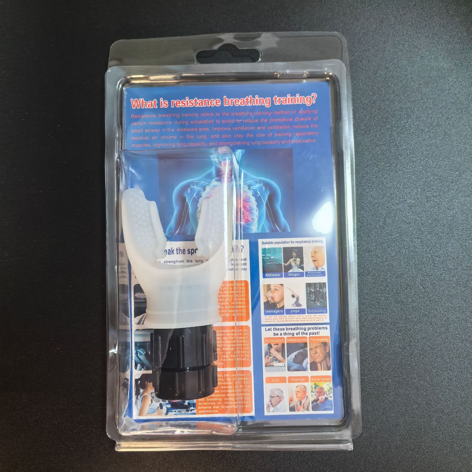 Portable breathing trainer