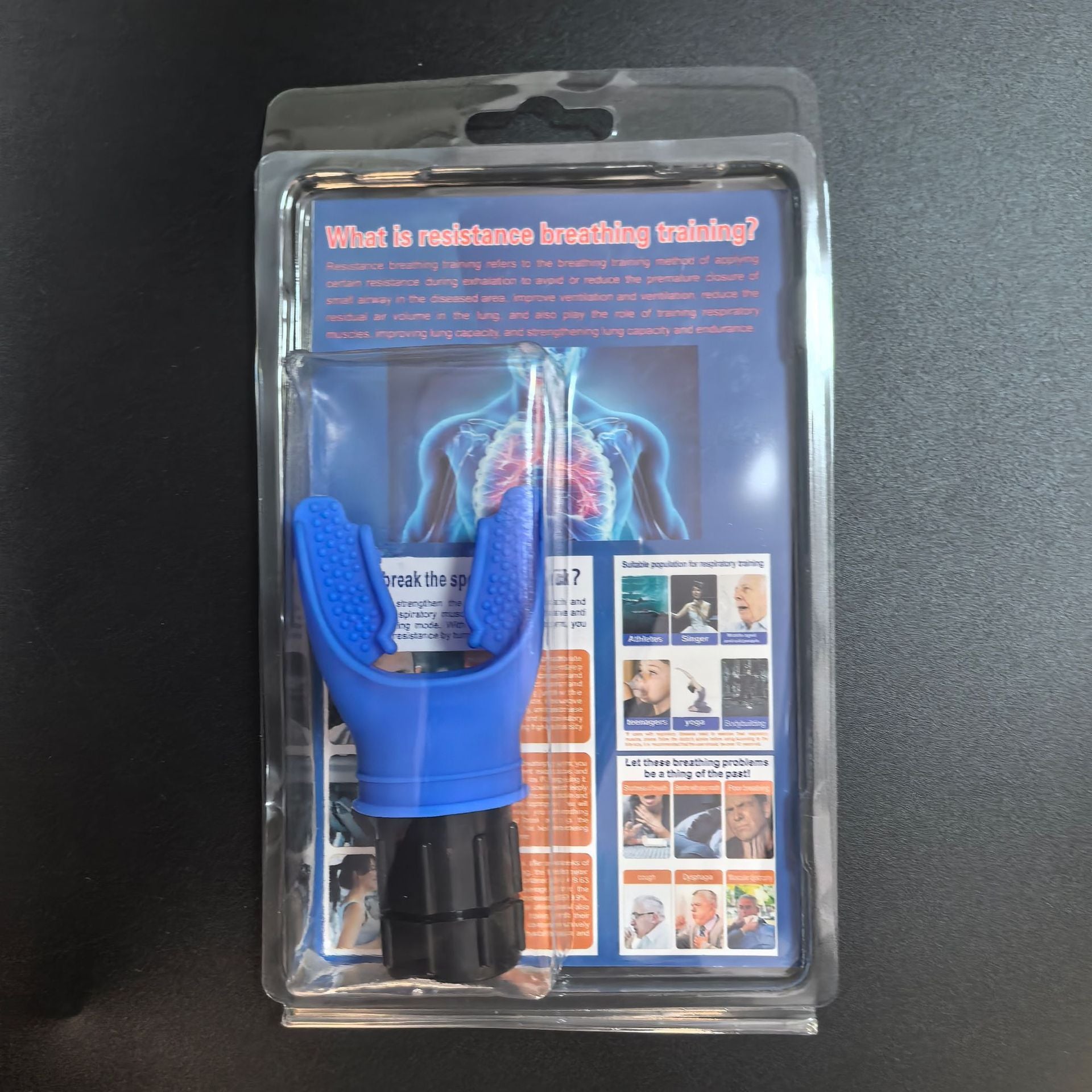 Portable breathing trainer