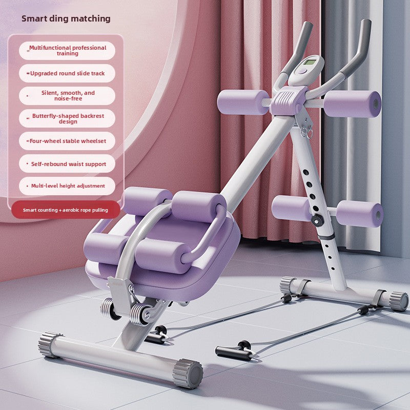 Foldable Abdominal Exercise Wheel for Home Fitness