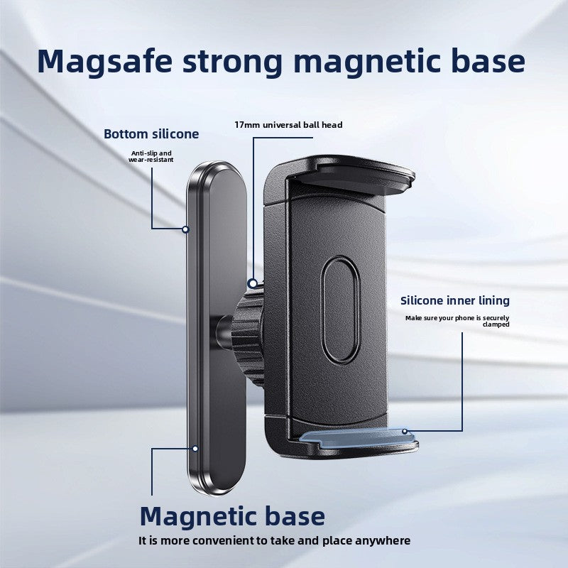 Universal Magnetic Phone Holder with Adjustable Clip