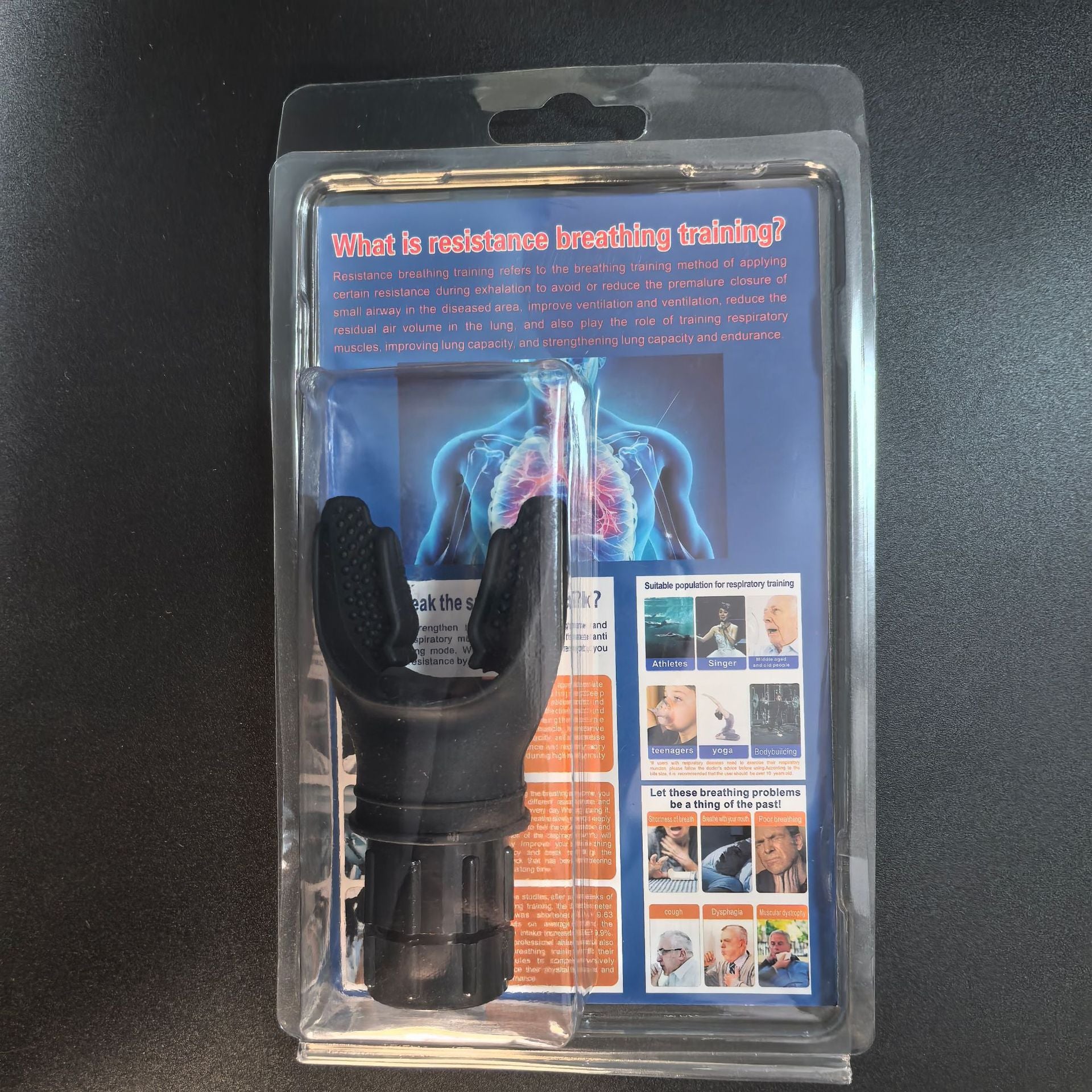 Portable breathing trainer