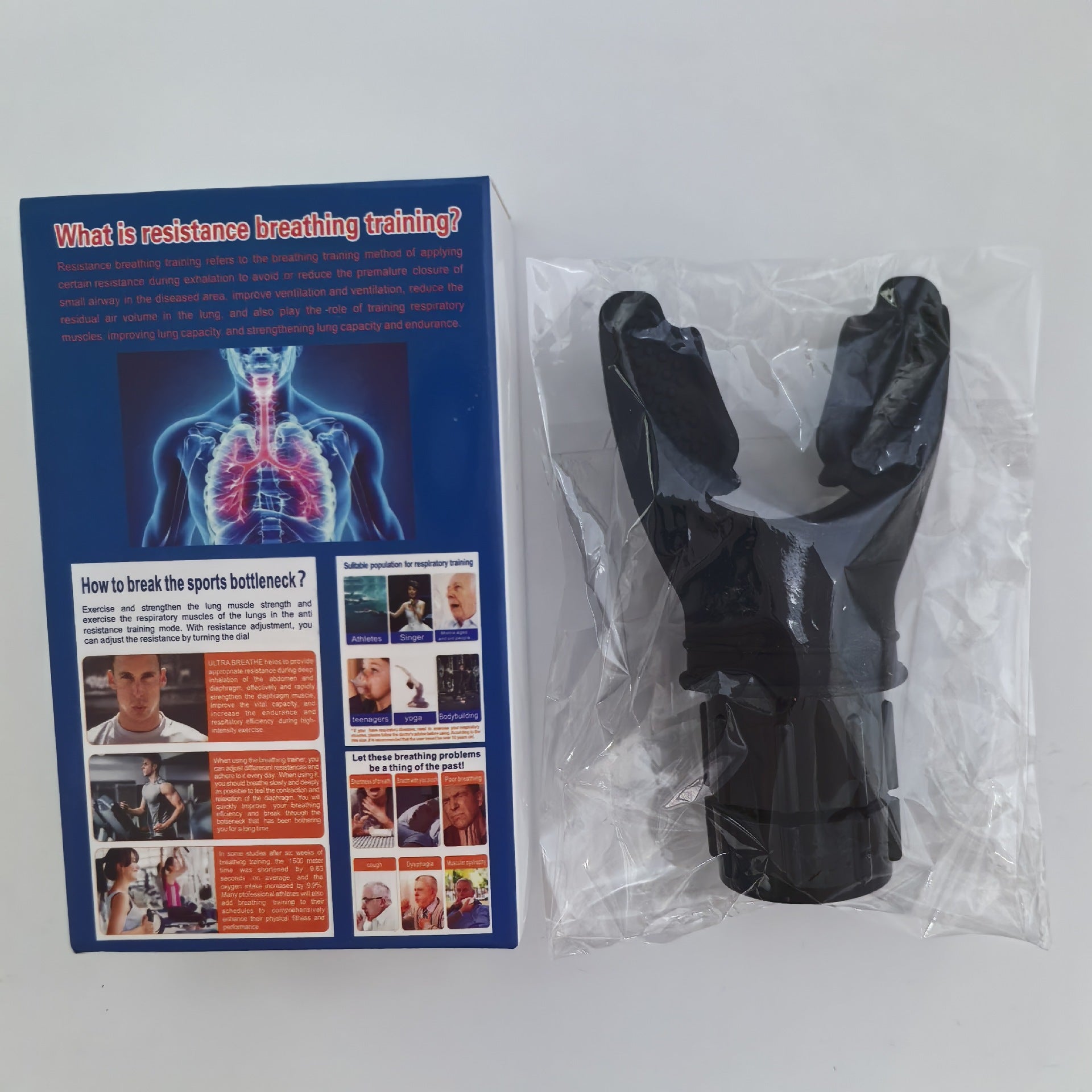 Portable breathing trainer