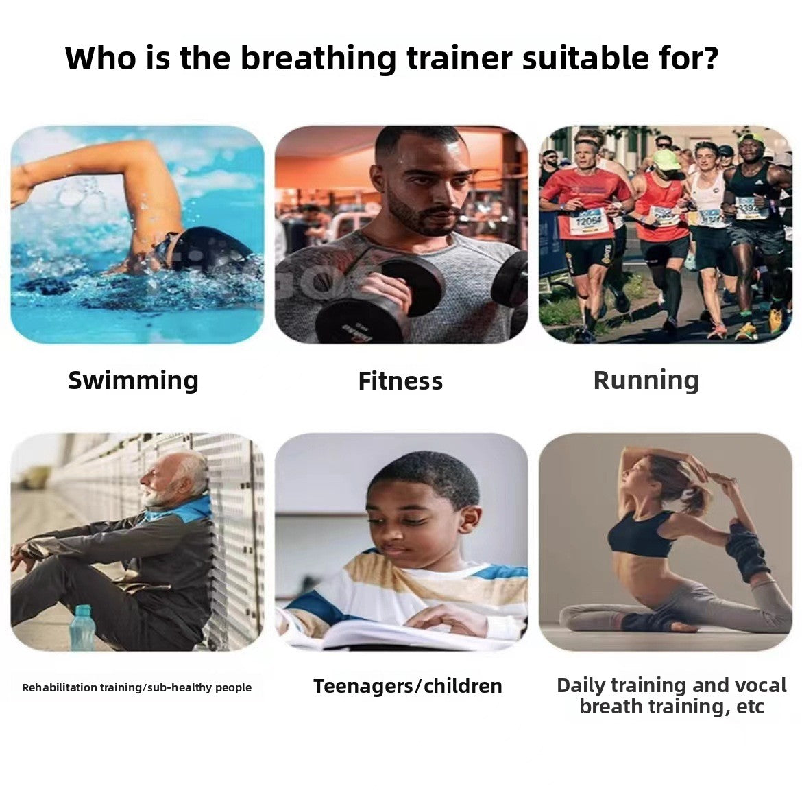 Portable breathing trainer