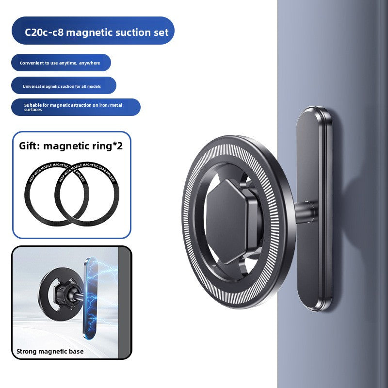 Universal Magnetic Phone Holder with Adjustable Clip