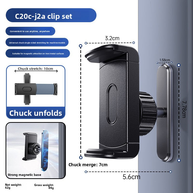 Universal Magnetic Phone Holder with Adjustable Clip