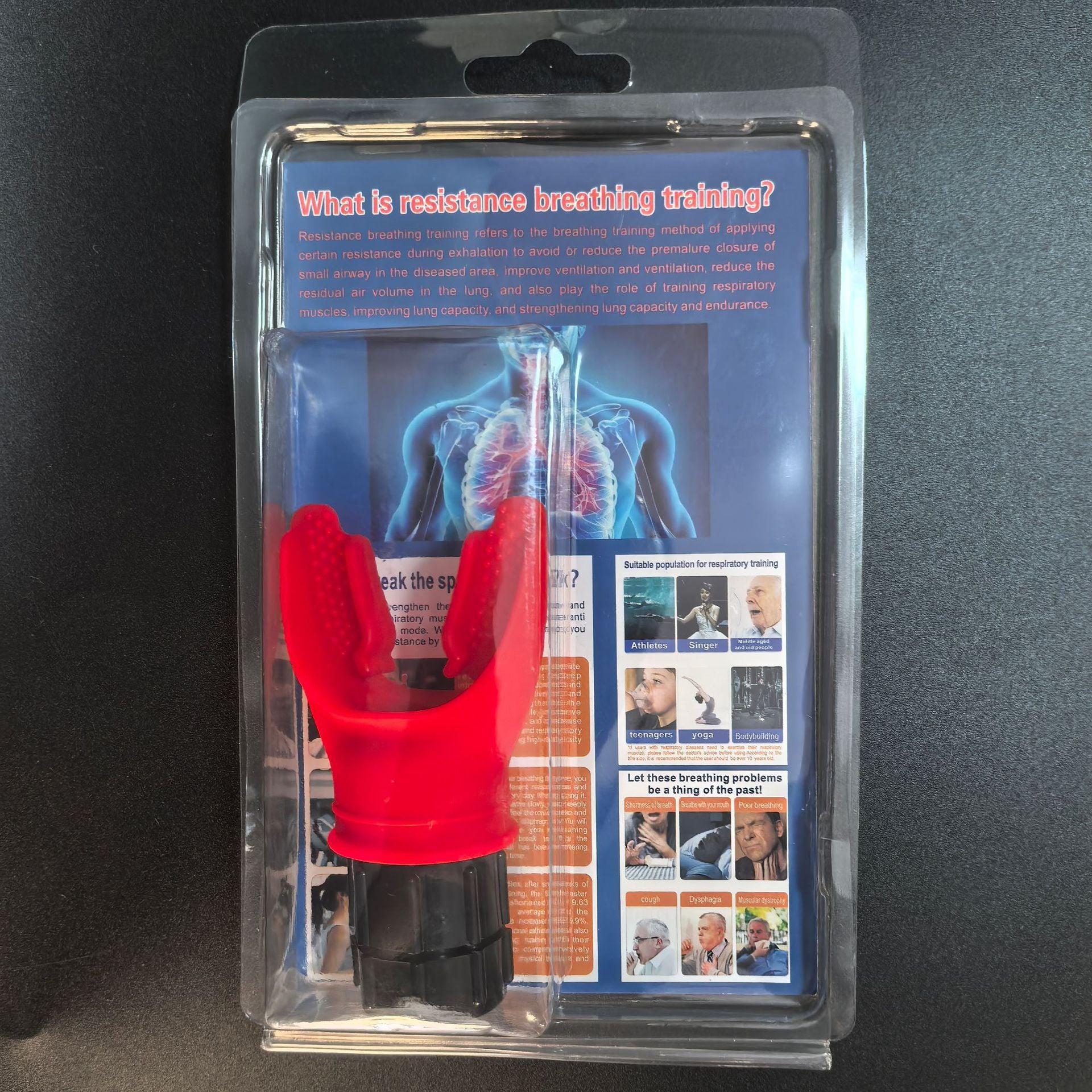 Portable breathing trainer