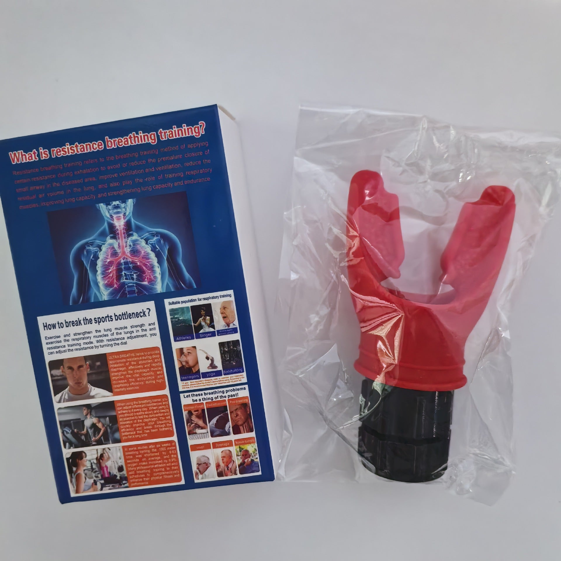 Portable breathing trainer