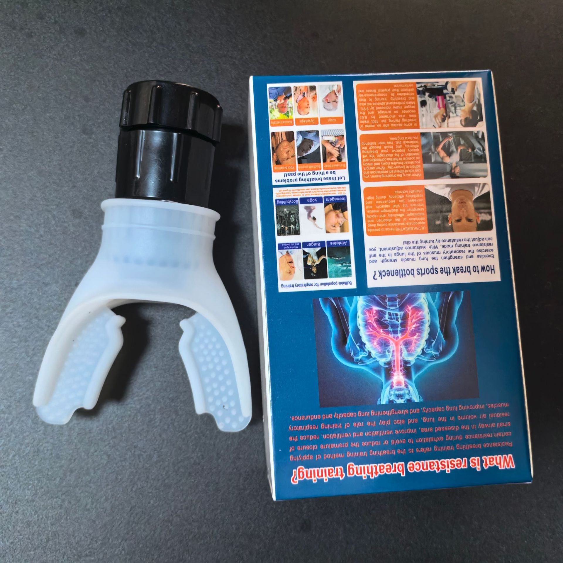 Portable breathing trainer